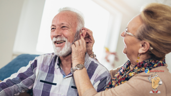 10 Tips on Talking to Someone with Hearing Loss 1 two old peson wearing hearing aid